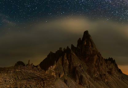 Galaxy Dolomites Sky Full of Stars Nature Wallpaper Mural (W x H) 384 cm x 260 cm (151" x 102")