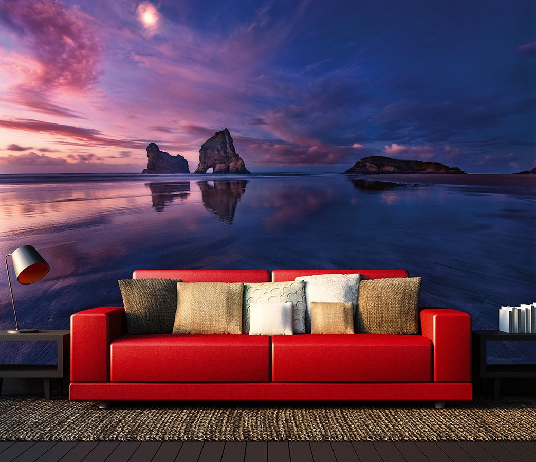 Bay at Sunset  Nature Wallpaper Mural