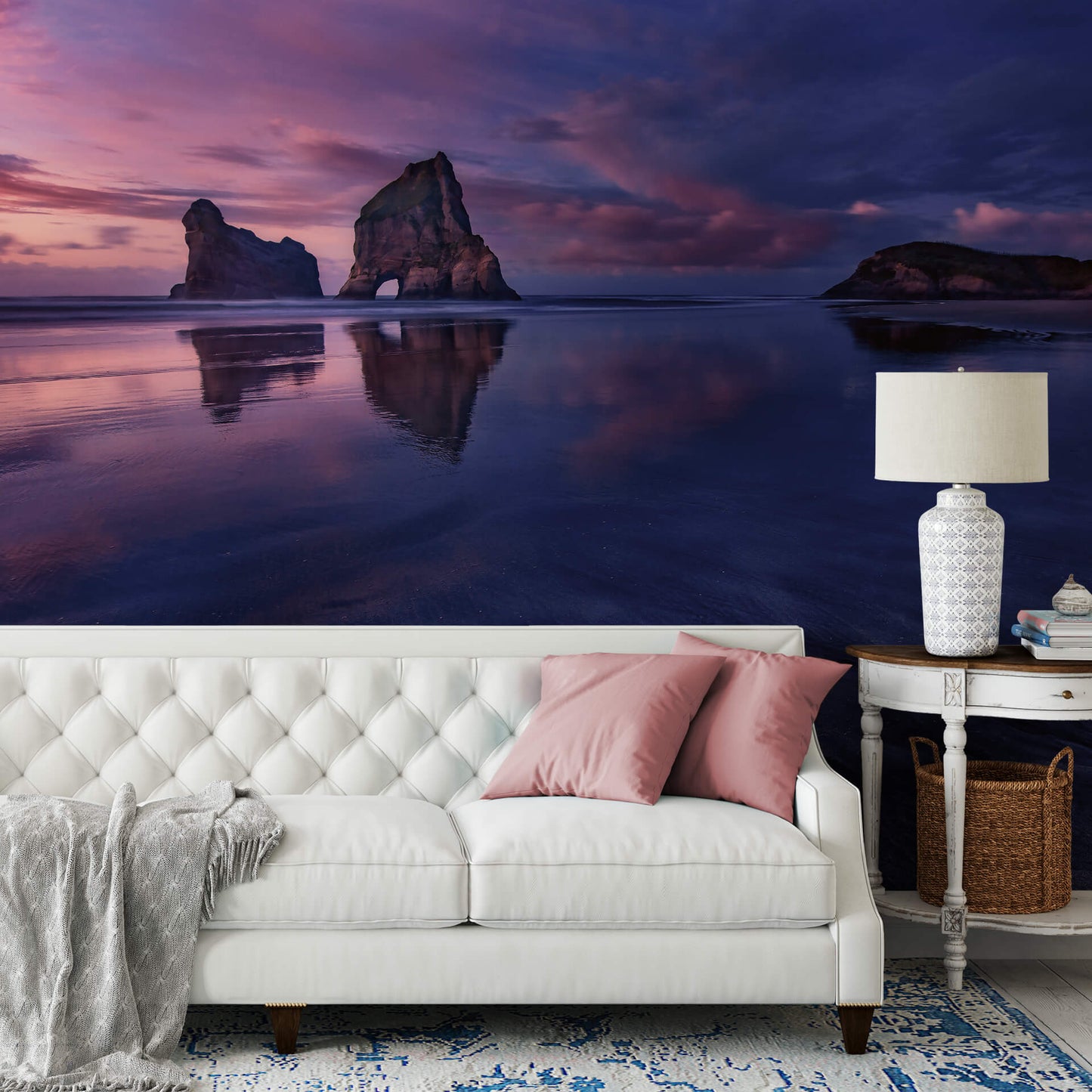 Bay at Sunset  Nature Wallpaper Mural  (W x H) 384 cm x 260 cm (151" x 102")