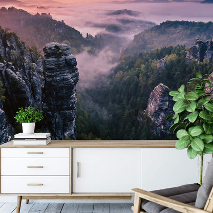 Sunrise on the Rocks Nature Wallpaper Mural (W x H) 384 cm x 260 cm (151" x 102")
