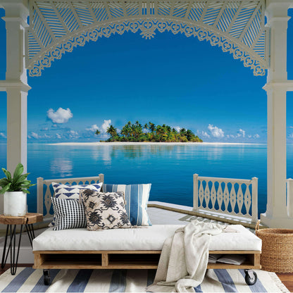Relaxing Scenery A Perfect Day Tropical Scenery Wallpaper Mural  (W x H) 384 cm x 260 cm (151" x 102")