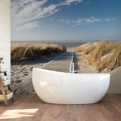 On the Baltic Sea Tropical Scenery Wallpaper Mural  (W x H) 384 cm x 260 cm (151" x 102")