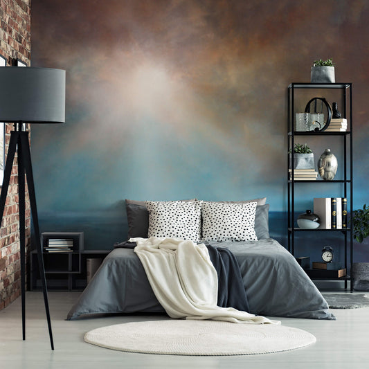 On the Beach Artistic Painting Nature Wallpaper Mural