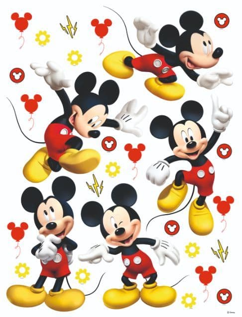 Disney Mickey Mouse King Size Decals Set Wall Stickers Disney