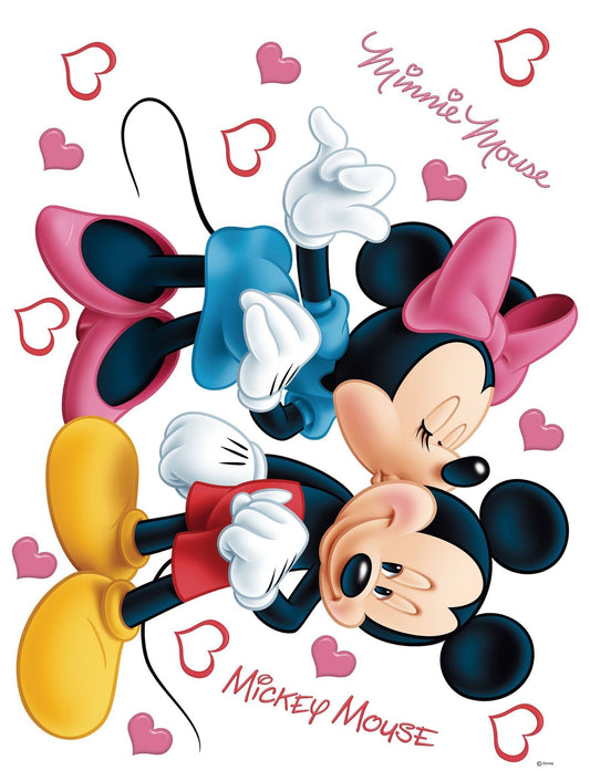 Disney Minnie and Mickey Kisses Wall Stickers Disney