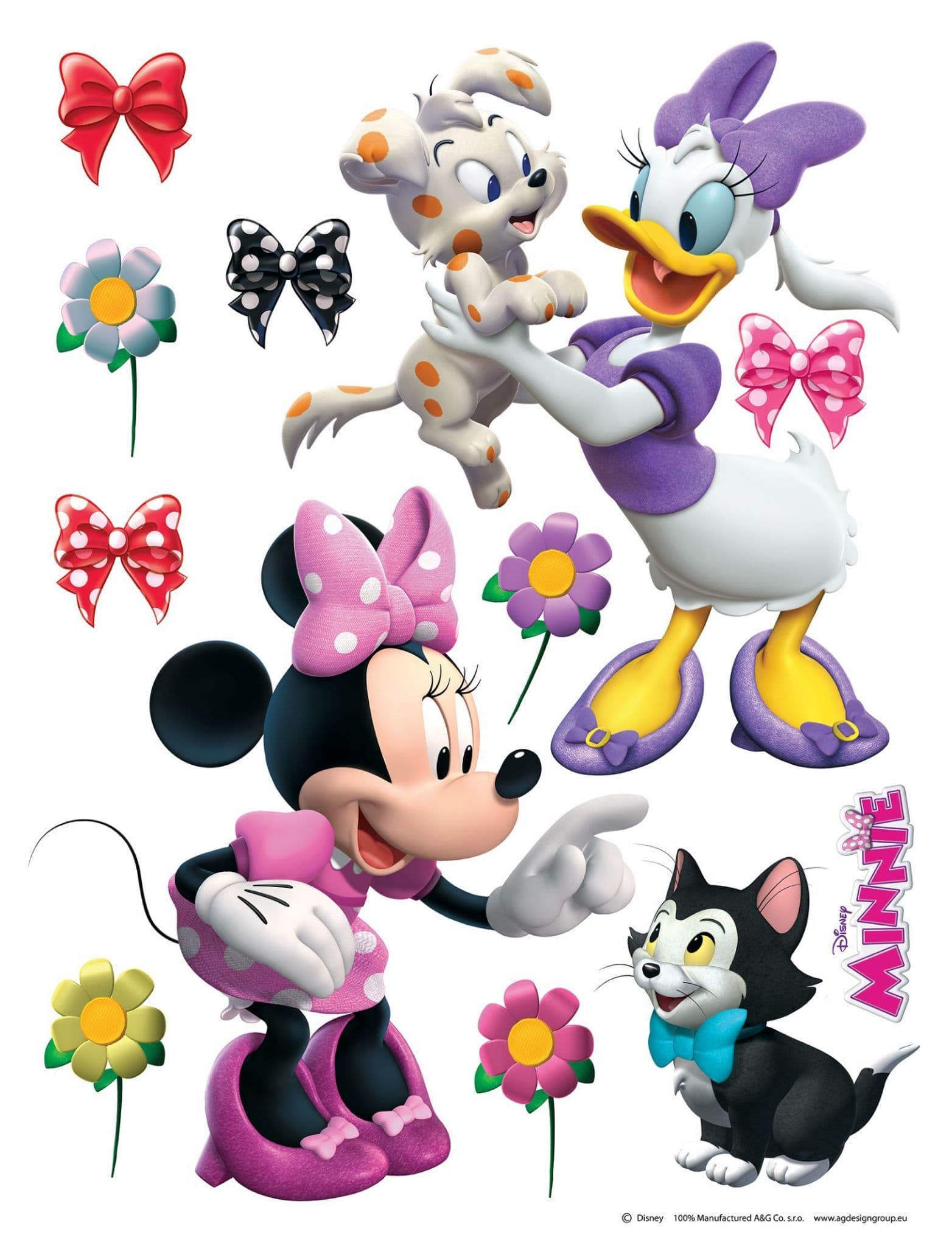 Minnie and Daisy Playing Decals Set Wall Stickers Disney
