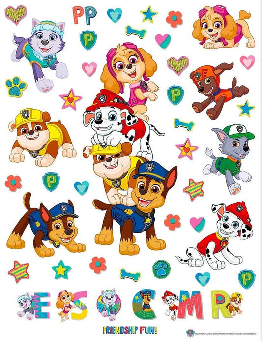 Paw Patrol Wall and Furniture Decals Sheet Wall Stickers PAW patrol