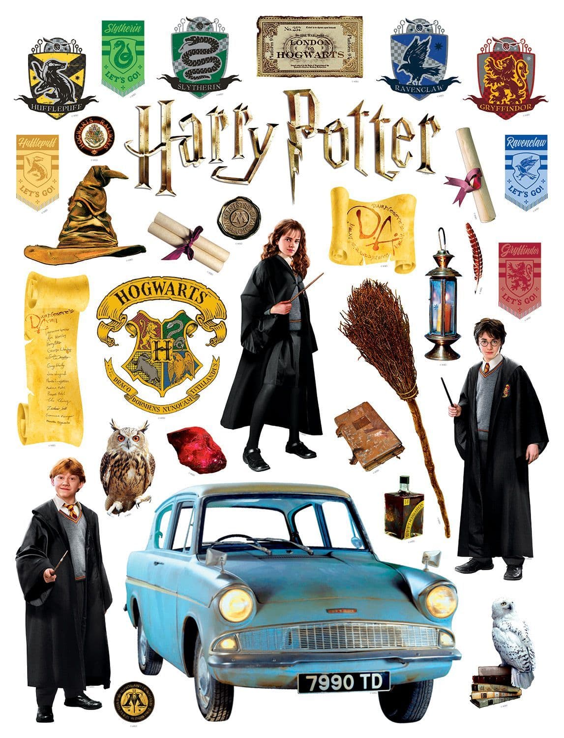 Harry Potter Characters Wall and Furniture Decals Sheet Wall Stickers Harry Potter