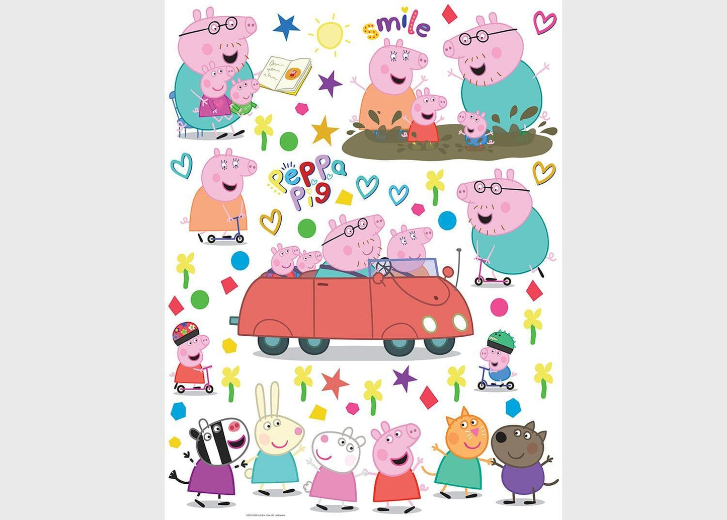 Peppa Pig s Family Wall and Furniture Decals Sheet Wall Stickers Peppa Pig