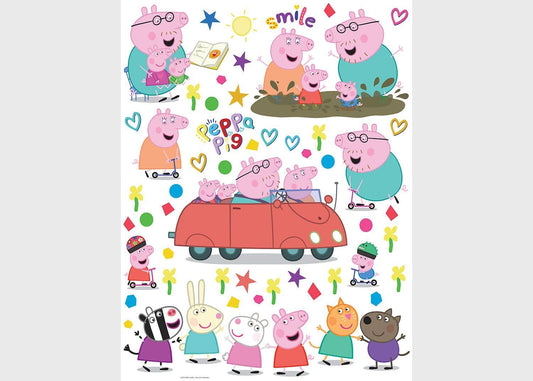 Peppa Pig s Family Wall and Furniture Decals Sheet Wall Stickers Peppa Pig