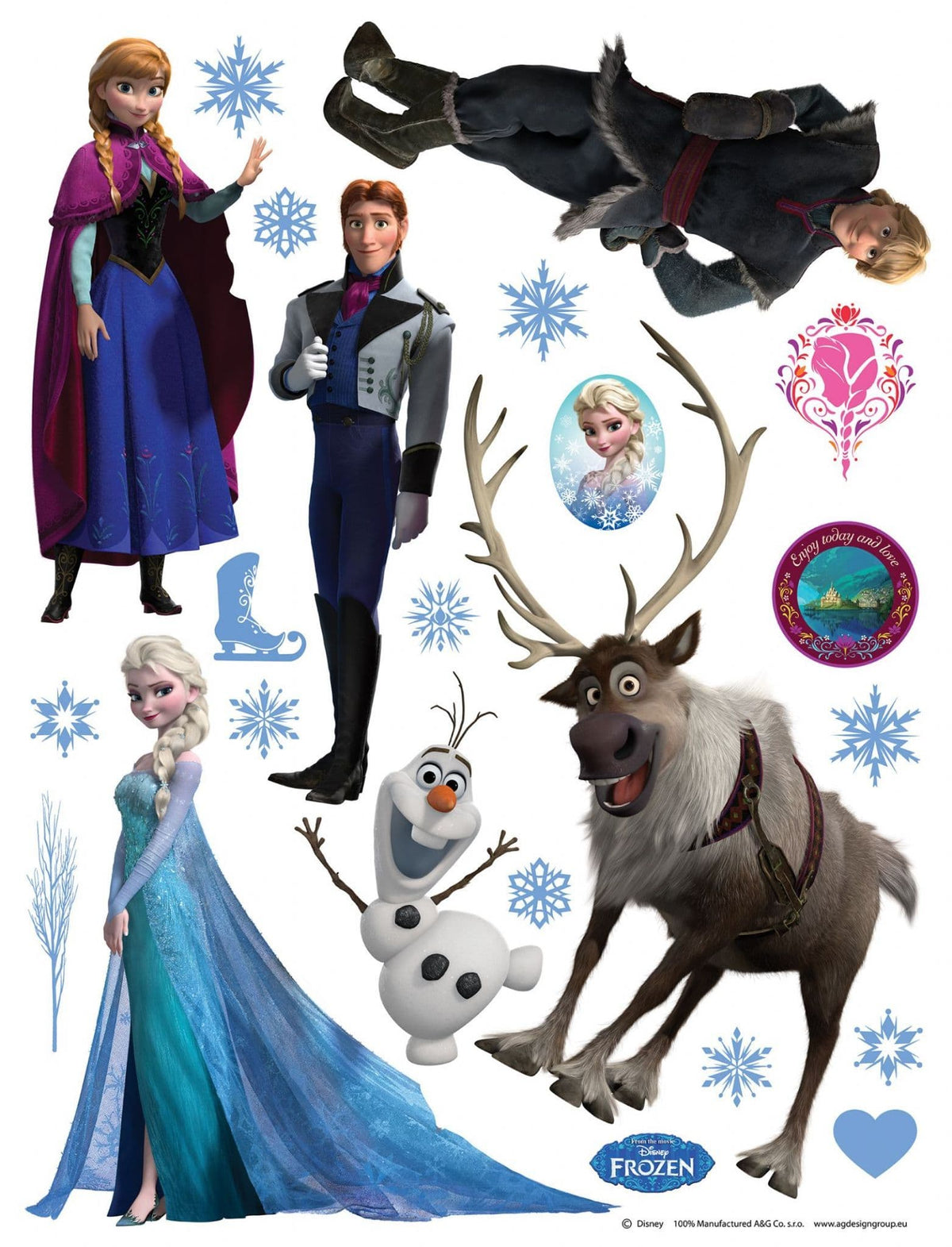 Disney Frozen Large Decals Set Wall Stickers Disney