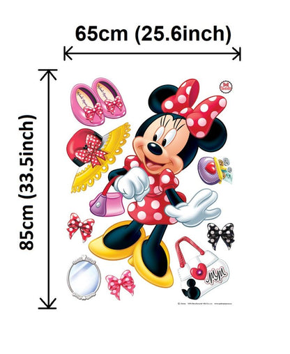 Disney Minnie Mouse Large Decals Set Wall Stickers 65x85 cm (25.6x33.5 inch) W x H