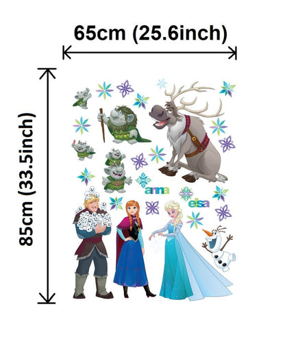 Disney Frozen Large Decals Set Wall Stickers 65x85 cm (25.6x33.5 inch) W x H