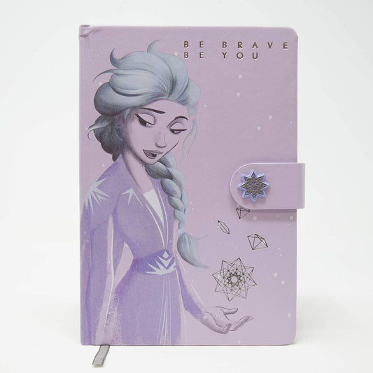 Elsa Snow Queen Disney Frozen A5 ?Faux Leather Lined Notebook 