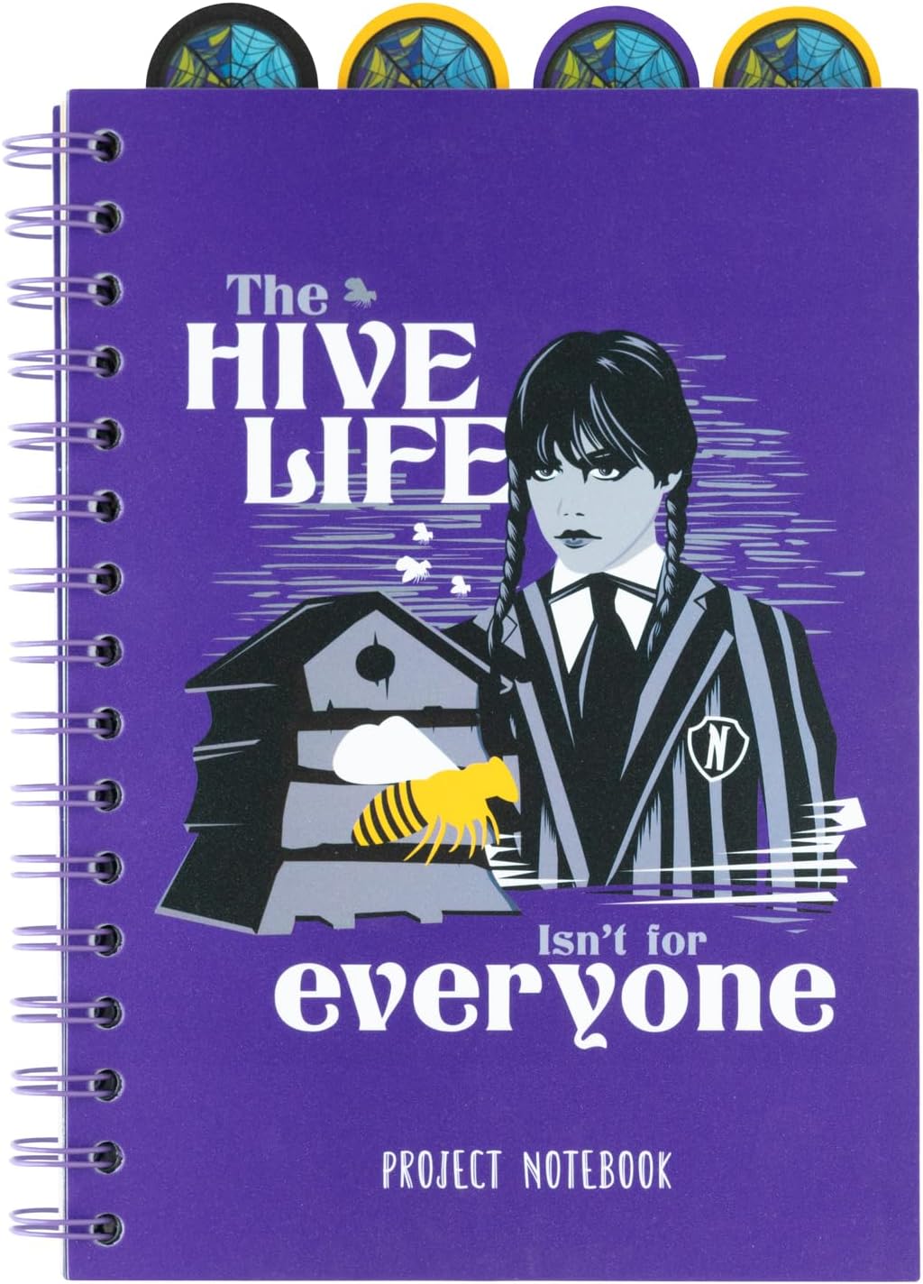 Wednesday Addams Gifts A5 Project Planner With 4 Dividers Notepad A5 Notebook Notebook Wednesday