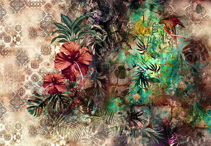 Indian Design Floral Abstract Photo Wallpaper (W x H) 368cm x 254cm (144" x 100")