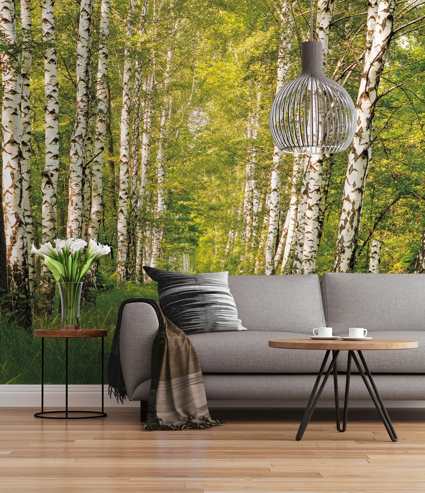 Green Forest Bedroom Photo Wallpaper (W x H) 368cm x 254cm (144" x 100")