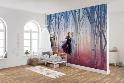 Disney Frozen 3 Enchanted Forest Purple Photo Wallpaper 