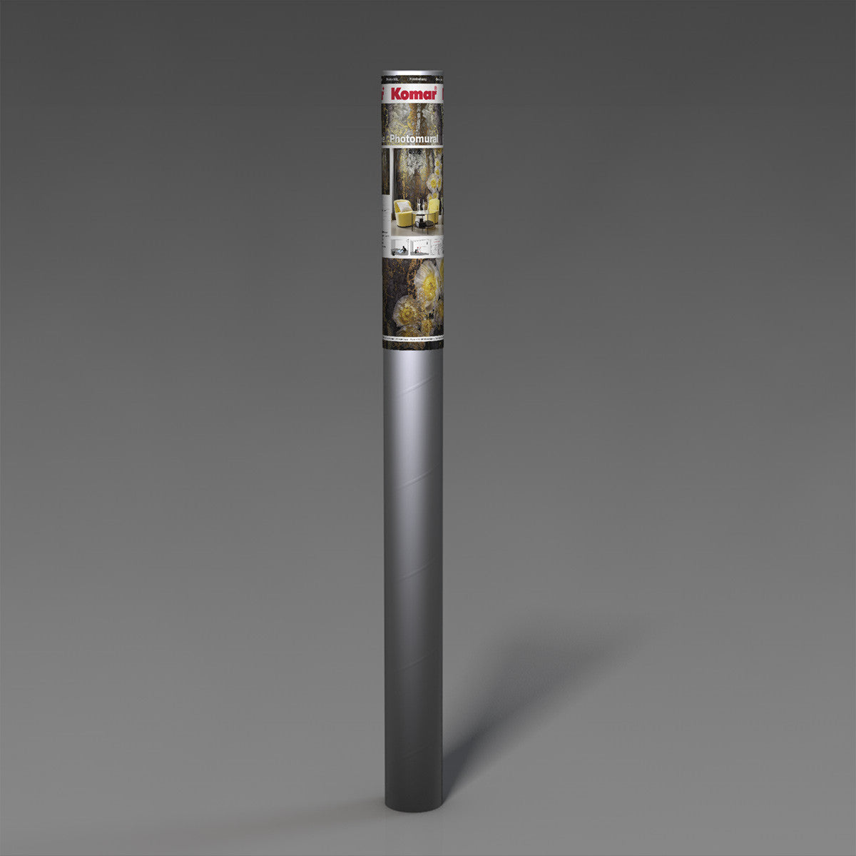 Gold and Copper Floral Pattern Photo Wallpaper (W x H) 368cm x 254cm (144" x 100")