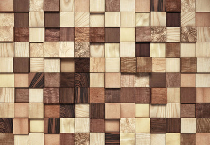 Thick Wooden Beams Photo Wallpaper 