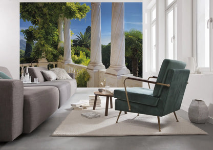 Jungle View from Villa Balcony Imitation Photo Wallpaper (W x H) 368cm x 254cm (144" x 100")