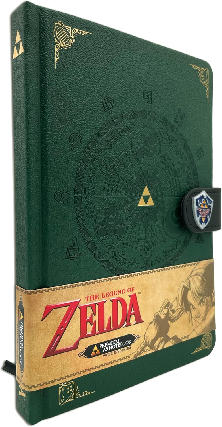 The Legend Of Zelda Green A5 Notebook Nintendo