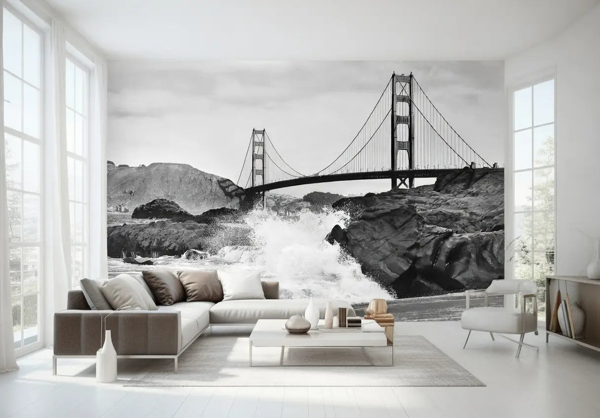 Golden Gate Bridge San Francisco Non-Woven Wallpaper Mural 366 cm x 254 cm (141" x 100")