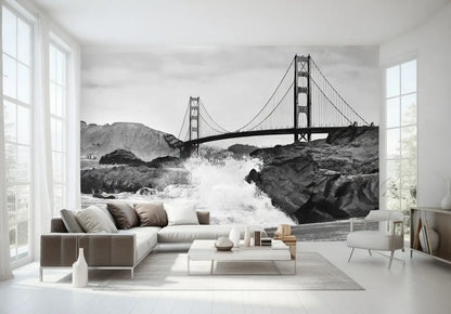 Golden Gate Bridge San Francisco Non-Woven Wallpaper Mural 366 cm x 254 cm (141" x 100")