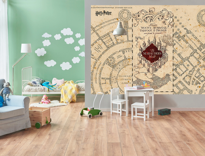 Harry Potter Marauder s Map Paper Photo Wallpaper 252x182 cm large