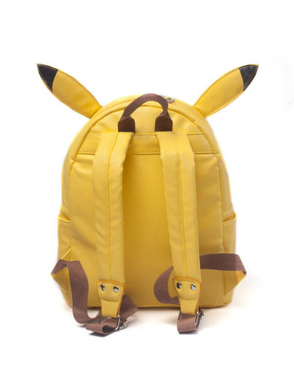 Yellow Pokemon Pikachu with ears kids Backpack 41x30x31 cm