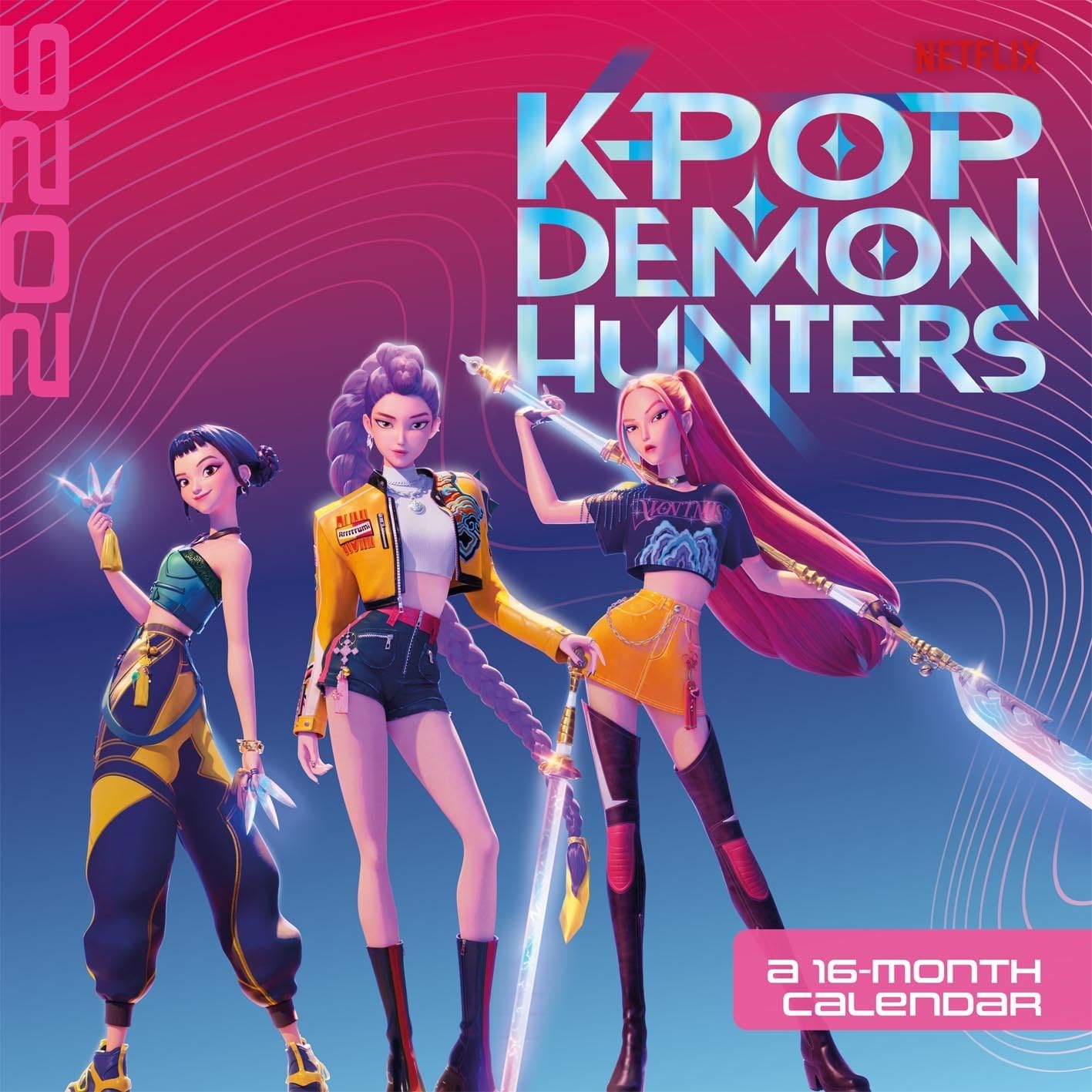K POP Demon Hunters Calendar 30 x 30 cm | 11,8 x 11,8 in