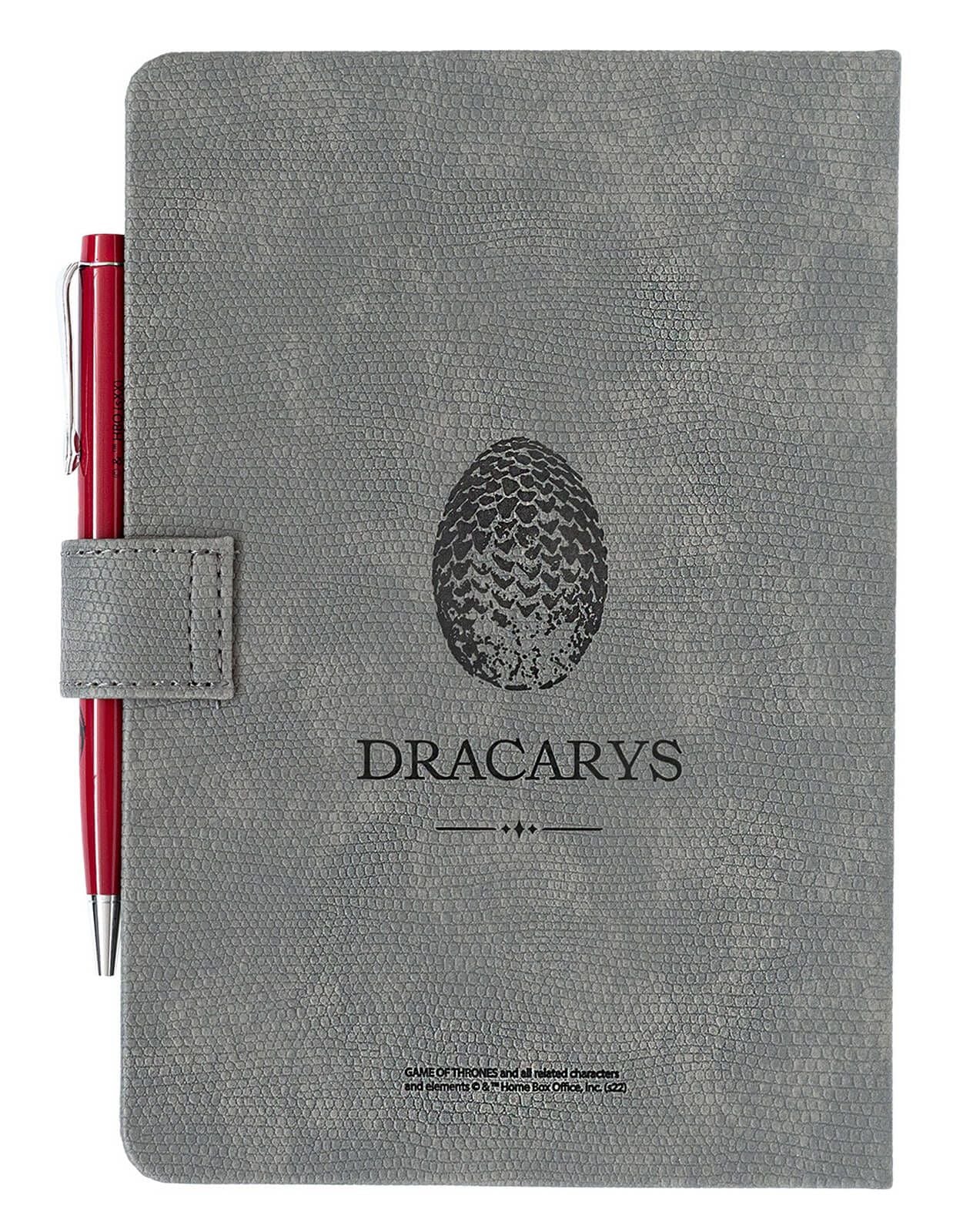 Game of Thrones House Targaryen A5 Pen and Dotted Leather Journal Movie Notebook 148x210 mm