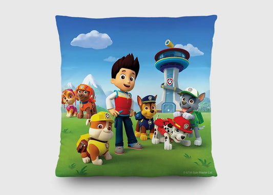 Cushion Paw Patrol Base 40 x 40 cm Branded Original Filled Pillow Paw Patrol