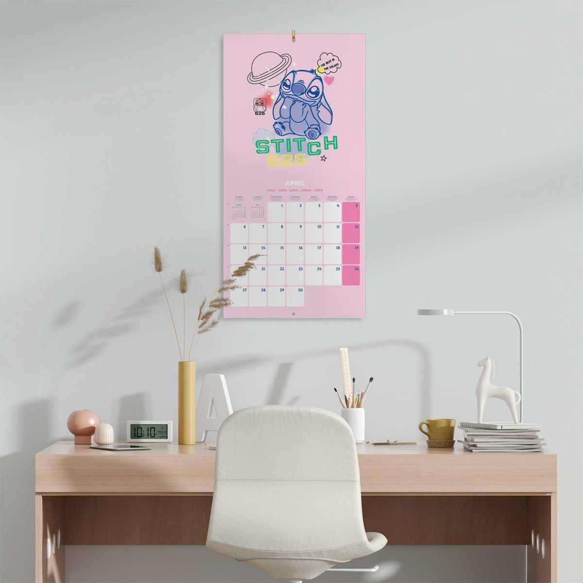 Disney Stitch Wall Calendar 30x30cm Kids Calendar 30 x 30 cm | 11,8 x 11,8 in