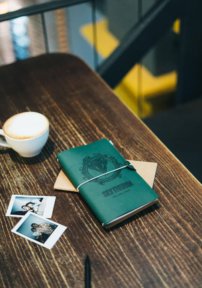 Harry Potter Slytherin PU Leather Travel Journal Cute Gifts Movie Notebook 11,7x19,6 cm