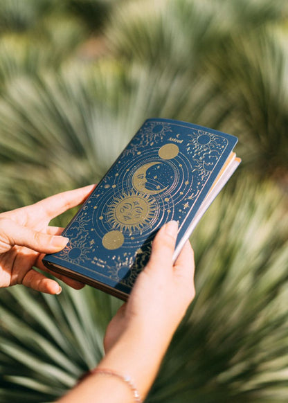 Astral PU Leather Travel Journal Cute Gifts Art Notebook 11,7x19,6 cm