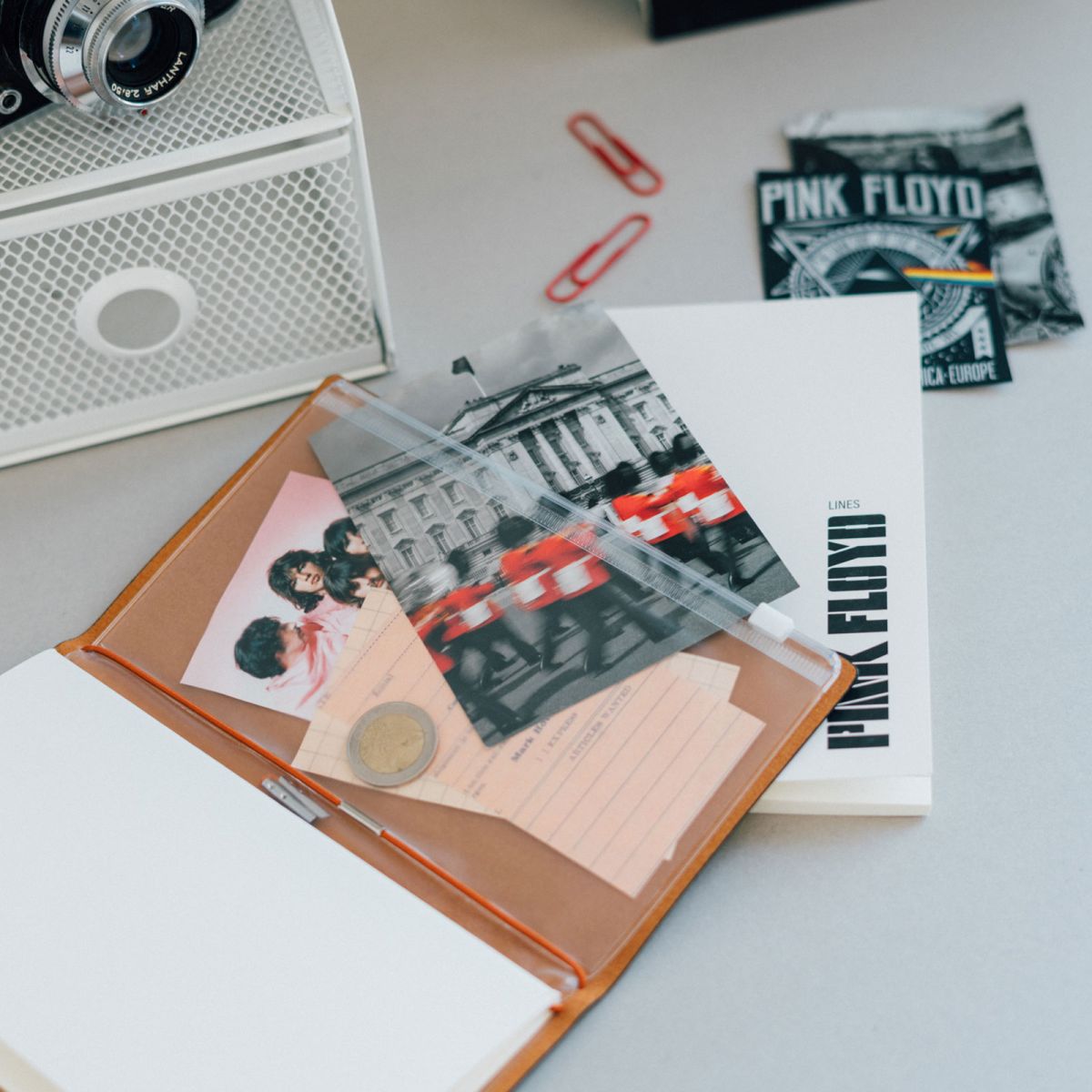 Pink Floyd Leather Travel Journal Notebook 117x196 mm