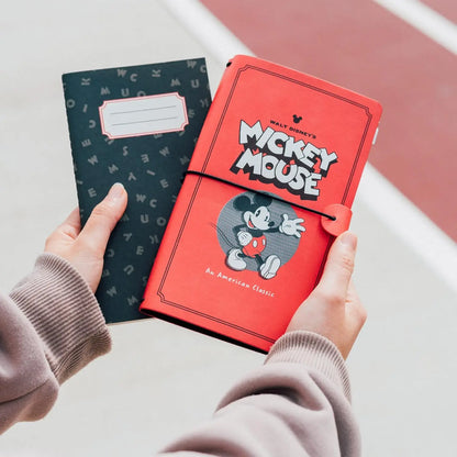 Disney Travelers PU Leather Journal Travel Gifts For Women Mickey Mouse Notebook 117x196 mm