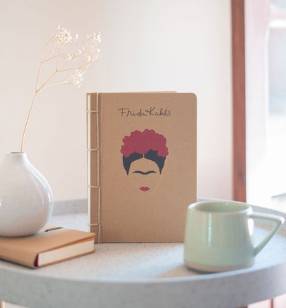 Frida Kahlo A5 Hardcover Eco Friendly Bullet Journal Famous People Notebook 148x210 mm