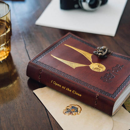Harry Potter Leather Journal Premium Blank Movie Notebook 175x130x26mm