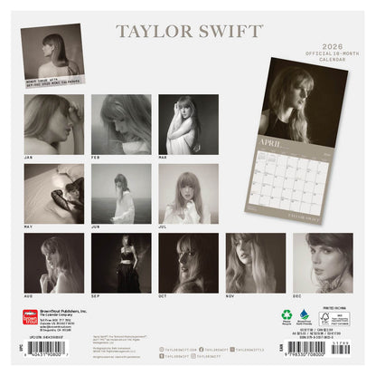 Taylor Swift Wall Calendar 30x30cm Pop Singer Calendar 30 x 30 cm | 11,8 x 11,8 in
