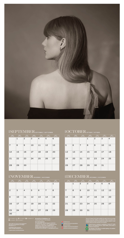 Taylor Swift Wall Calendar 30x30cm Pop Singer Calendar 30 x 30 cm | 11,8 x 11,8 in