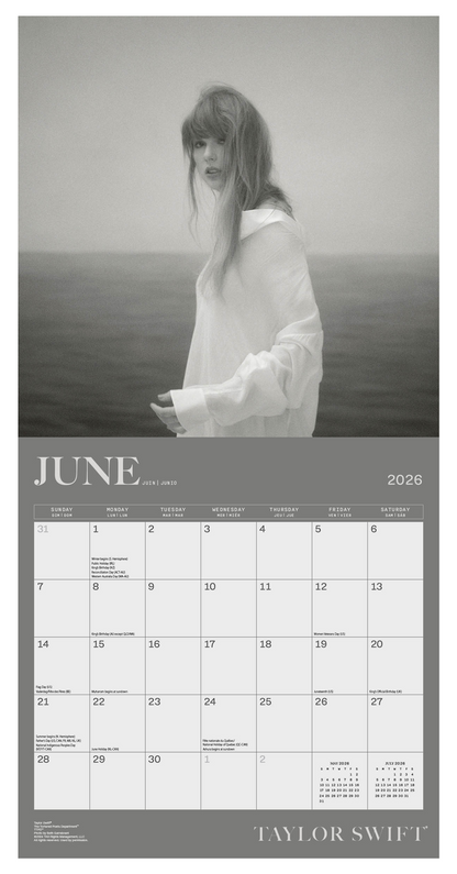 Taylor Swift Wall Calendar 30x30cm Pop Singer Calendar 30 x 30 cm | 11,8 x 11,8 in