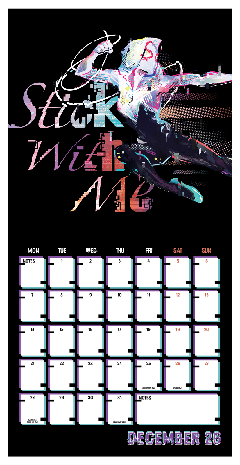 Marvel Spider-Man Wall Calendar 30x30cm Calendar 30 x 30 cm | 11,8 x 11,8 in