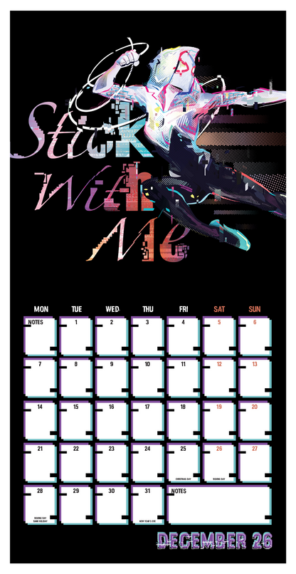Marvel Spider-Man Wall Calendar 30x30cm Calendar 30 x 30 cm | 11,8 x 11,8 in