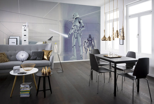 Star Wars  Classic RMQ Stormtrooper Hallway 10 panels King Size Non-Woven Wallpaper Mural 500 cm x 250 cm |196" x 98"|