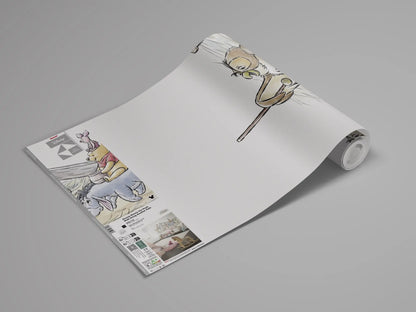 Winnie the Pooh Baby Bedroom Panoramic Non-Woven Wallpaper Mural 250 cm x 100 cm (98" x 39")