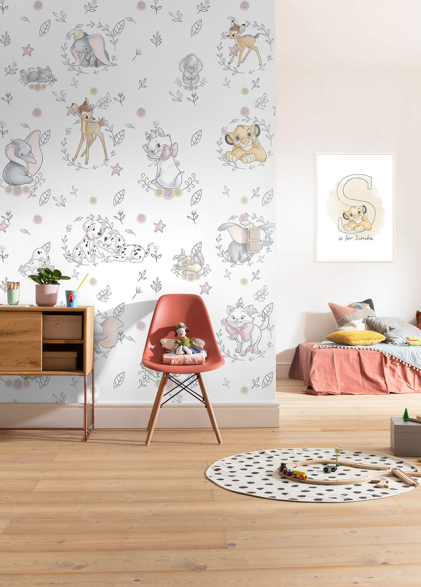 Disney  Characters Dalmatians Bambi & Friends XL Non-Woven Wallpaper Mural 200 cm x 280 cm (78" x 110")