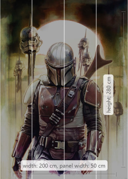 The Mandalorian giant print wallpaper