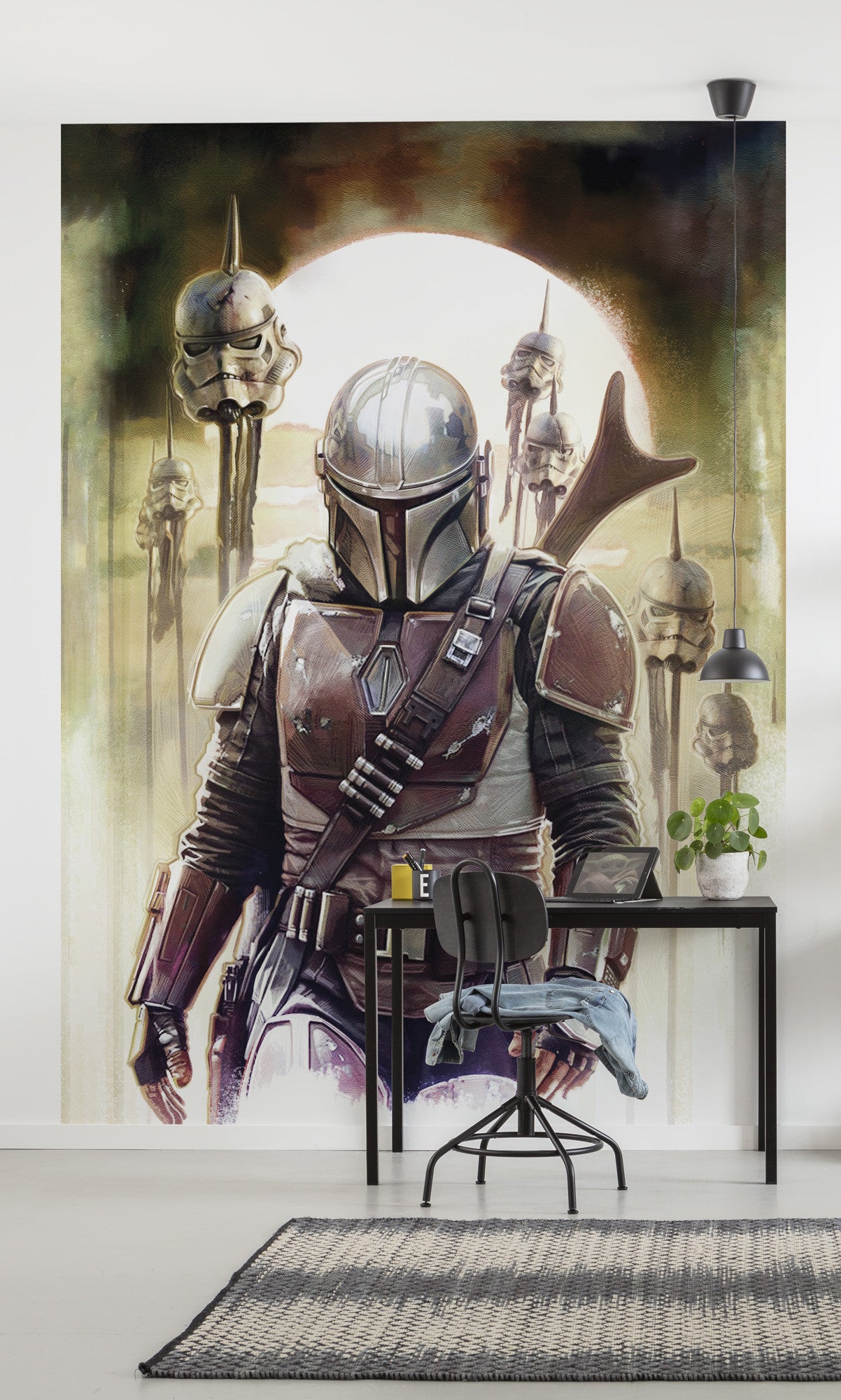 Star Wars  The Mandalorian Big Impaler XL Non-Woven Wallpaper Mural 200 cm x 280 cm (78" x 110")